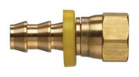 Kuriyama POFFJS-0606, Female JIC 37° Swivel, 3/8" UNF, Brass, 9/16-18 Thread, 50-Carton