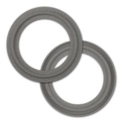 Rubber Fab 40MPG-TS-F-100, Tri-Clamp Gasket, Type II Flanged, 1", Tuf-Steel, Gray