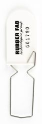 Rubber Fab LT-PS-W-PK White Lock & Label Tag - Box of 50