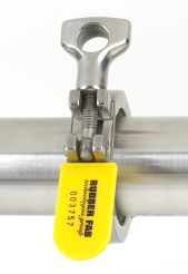 Rubber Fab LT-PS-YL-PK Yellow Lock & Label Tag - Box of 50