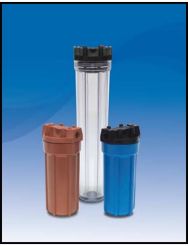 10" SPH Series Plastic Filter Housing, 1" FNPT, FDA Polypropylene