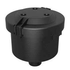 Solberg PS-02-025, Miniature Plastic Filter Silencer, 3 SCFM, 1/4" MPT, 2 Micron, PS Series