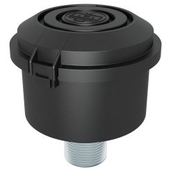 Solberg PS-07-050, Miniature Plastic Filter Silencer, 10 SCFM, 1/2" MPT, 10 Micron, PS Series