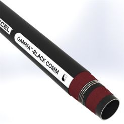 Texcel GCOMM-S-B1-2.5-100N, 2-1/2 in. ID, GAMMA-BLACK COMM Black Commodity Suction Hose