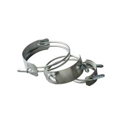 Texcel 2.0-SP-CLAMP-LH, SIGMA-CLAMP™ Double Bolt Spiral Clamp, 2", Plated Steel