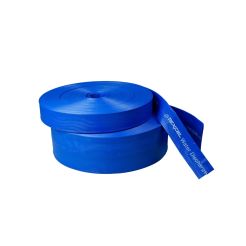 Texcel SPVC-PB-2.5-300, 2-1/2 in. ID, SIGMA-PB DISCHARGE Blue Lay-Flat Discharge Hose
