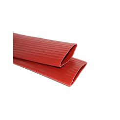 Texcel SPVC-RH-4.0-300, 4 in. ID, SIGMA-RH DISCHARGE Heavy Duty Red PVC Lay-Flat Discharge Hose