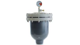 Blacoh C911W, Pulsation Dampener, Sentry I, 175 in³, 2" FNPT, 150 PSI, Polypropylene/Noryl, Santoprene