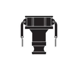 Campbell DA-AL-4030, Cam & Groove Jump Size Coupler x Adapter, 4" x 3", Aluminum