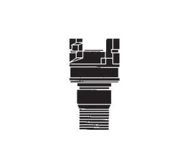 Campbell TLM-2, Male NPT, Double-Lock, 1/2", Plated Steel