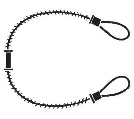 Campbell WC-4 4" Whip Chek Safety Cable