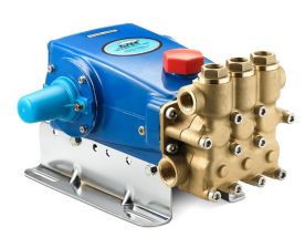 CAT 1540E Plunger Pump, 15 Frame, 18 GPM, 1" Inlet, 3/4" Discharge, 1200 PSI, Brass, Belt Drive