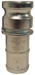 Dixon 125-E-PM, Boss-Lock™ Cam & Groove Type E Adapter x Hose Shank, 1-1/4", Iron, 250 PSI