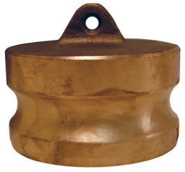 Dixon 150-DP-BR, Boss-Lock™ Cam & Groove Type DP Dust Plug, 1-1/2", Brass