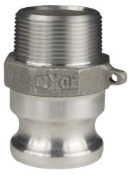 Dixon 150-F-AL, Boss-Lock™ Cam & Groove Type F Adapter x Male NPT, 1-1/2", Aluminum, 250 PSI