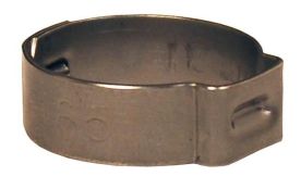 Dixon 157R, Pinch-On Single Ear Clamp, 5/8" Nominal Size, .543" to .618", 1/4" Width, .030" Thickness