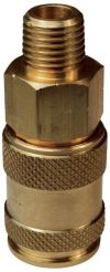 Dixon 1AM1-B, A-Series Pneumatic Male Coupler, 1/8" NPT, 7 CFM, Brass