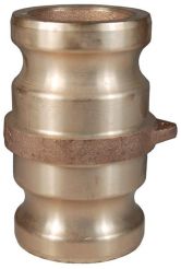 Dixon 200-AA-BR, Cam & Groove Spool Adapter, 2", Brass, 250 PSI