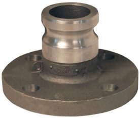 Dixon 200-AL-AL, Cam & Groove Adapter x 150# Flange, 2", Aluminum, 250 PSI