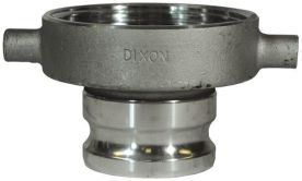 Dixon 200-TCA-AL, Cam & Groove Adapter x Railroad Tank Car Connection, 2", Aluminum