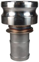 Dixon 2015-E-AL, Cam & Groove Reducing Type E Adapter x Hose Shank, 2" x 1-1/2", Aluminum, 250 PSI