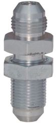 Dixon 2700LN-10, JIC 37° Flare Bulkhead Union with Lock Nut, 7/8"-14 Thread, 3500 PSI, Zinc Plated Steel