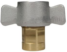 Dixon 2WF1-B, W-Series Wingstyle Interchange Female Coupler, 1/8" NPT, 1/4" Body, Brass