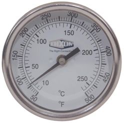 Dixon 30025104 Bi-Metal Back Connected 3" Face Thermometer