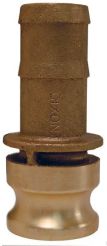 Dixon 50-E-BR, Boss-Lock™ Cam & Groove Type E Adapter x Hose Shank, 1/2", Brass, 150 PSI