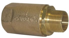 Dixon 61-201, Ball Cone Check Valve, 1/4" Male NPT x Female NPT, Brass