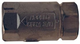 Dixon 62-101, Ball Cone Check Valve, 1/4" Female NPT, 316 Stainless Steel