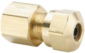 Dixon 66NAB108, Air Brake Female Connector, 13/16"-18 x 1/2", 5/8" Tube, 150 PSI, Brass