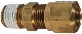 Dixon 68NAB62VS, Air Brake Male Connector, 17/32"-24 x 1/8", 3/8" Tube, 150 PSI, Brass