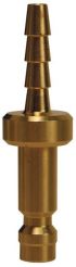 Dixon A1S1-B, A-Series Pneumatic Hose Barb Plug, 1/8" Hose ID, 7 CFM, Brass