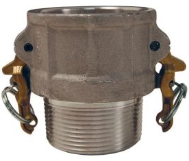 Dixon AB100, Boss-Lock™ Cam & Groove Type B Coupler x Male NPT, 1", Aluminum, 250 PSI, Buna-N