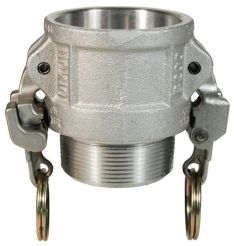 Dixon AB100EZ, EZ Boss-Lock™ Cam & Groove Type B Coupler x Male NPT, 1", Aluminum, 250 PSI, Buna-N