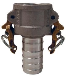 Dixon AC100, Boss-Lock™ Cam & Groove Type C Coupler x Hose Shank, 1", Aluminum, 250 PSI, Buna-N