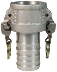 Dixon AC100EZ, EZ Boss-Lock™ Cam & Groove Type C Coupler x Hose Shank, 1", Aluminum, 250 PSI, Buna-N