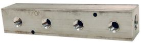 Dixon AMF32, Bar Manifold, 3/8" NPT, 1/4" NPT, 300 PSI, Aluminum