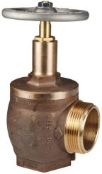 Dixon AV5-250F, Angle Hose Valve, 2-1/2" Female NPT x 2-1/2" Male" NST (NH), 500 PSI, Brass