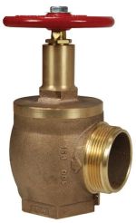 Dixon AV5-250NYFD, Angle Hose Valve, 2-1/2" Female NPT x 2-1/2" Male NYFD, 500 PSI, Brass