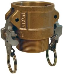 Dixon BB075, Boss-Lock™ Cam & Groove Type B Coupler x Male NPT, 3/4", Brass, 250 PSI, Buna-N