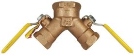 Dixon BBV100DW, Dual Y Valve, 1" Female NPT x 3/4" Female NPT, Bronze