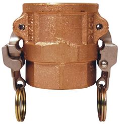 Dixon BD075EZ, EZ Boss-Lock™ Cam & Groove Type D Coupler x Female NPT, 3/4", Brass, 250 PSI, Buna-N