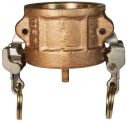 Dixon BH200EZ, EZ Boss-Lock™ Cam & Groove Type H Dust Cap, 2", Brass, Buna-N