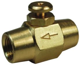 Dixon BV2F, Button Valve, Female, 1/4" NPT, Brass