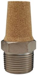 Dixon CMF18, Conical Muffler, 1/8" NPT, 300 PSI, Nickel Plated Steel