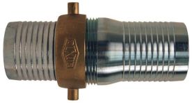 Dixon CSB600, King™ Short Shank Suction Complete Coupling, 6" NPSM, Plated Steel