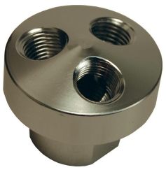 Dixon D3406, 3 in 1 Manifold, 3/8" NPT, 1/4" NPT, Aluminum