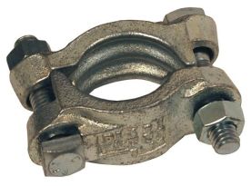 Dixon DL14, Double Bolt Clamp, 1-40/64"-1-52/64" Hose OD, Plated Iron